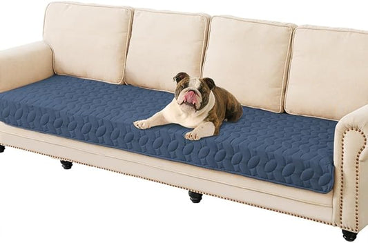 Ameritex Waterproof Pet Bed Cover Anti-Slip Dog Bed Blanket for Sofa and Furniture Waterproof New Pattern Design (Navyblue, 30x80 Inch (Pack of 1))