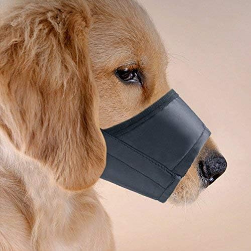 Dog Muzzles Suit - 7PCS Dog Muzzles Adjustable Quick Fit pet Muzzle Prevent from Biting Barking and Chewing for Small Medium Large Dogs,Black