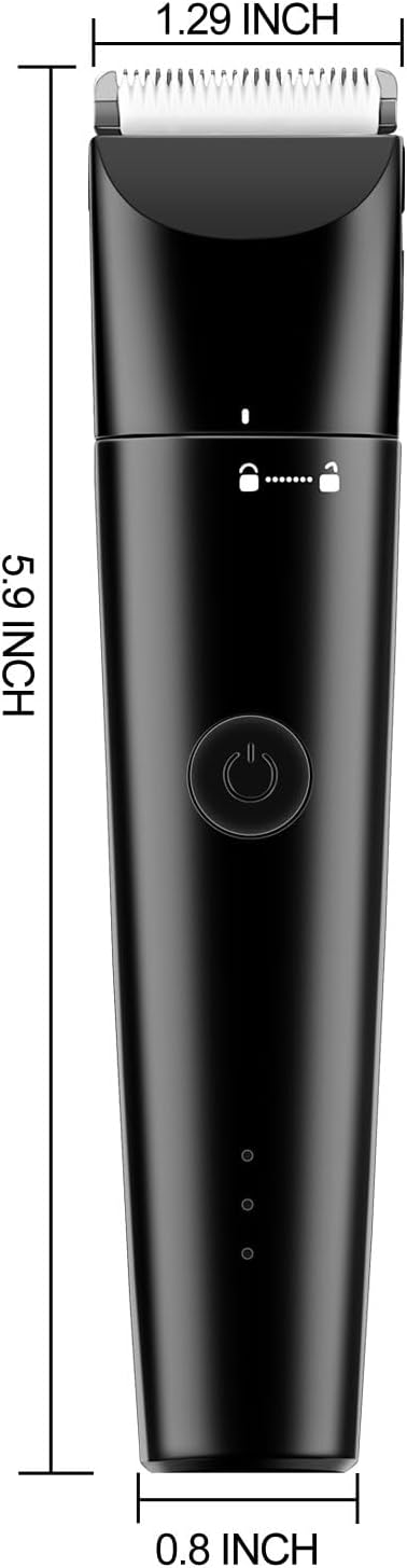 Dog Grooming Clippers 4 in 1 Pet Grooming Kit,2-Speed Cordless Dog Clipper with Nail Grinder,USB-C Rechargeable Paw Trimmer for Small Pets, Dogs, Cats