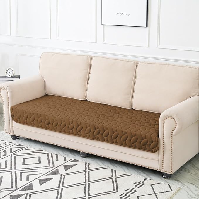 Ameritex Waterproof Pet Bed Cover Anti-Slip Dog Bed Blanket for Sofa and Furniture Waterproof New Pattern Design (Camel, 30x70 Inch (Pack of 1))