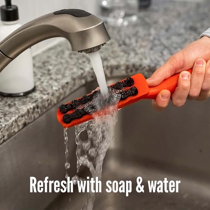 Lilly Brush Fluffy Pets Forever Furless Hair Remover | Gentle Bristled Brush for Home, Lint Brush, Furniture, Fabric & Rug Cleaner