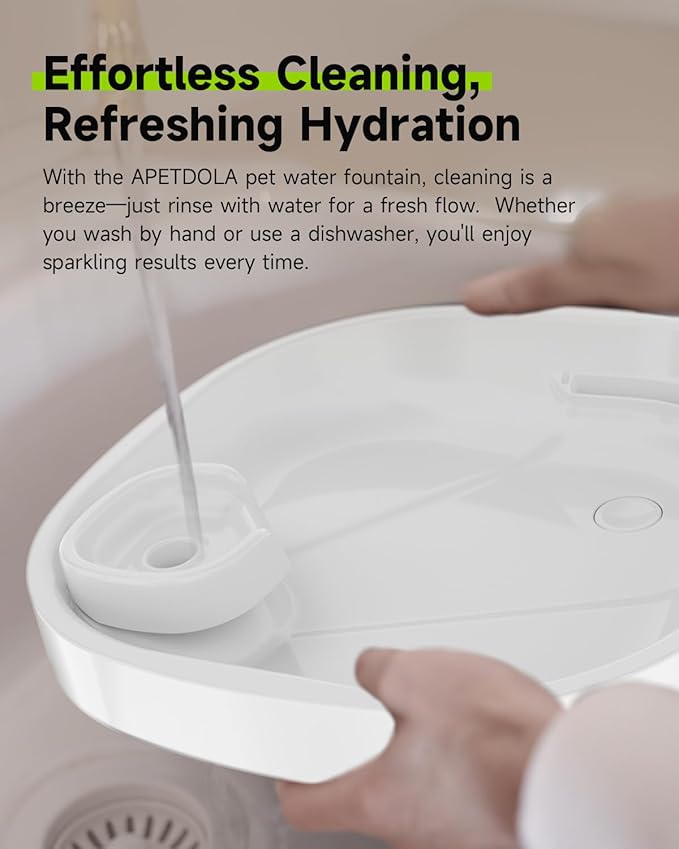 Wireless Dog Water Fountain with 21 Filter, Battery Operated Dog Water Dispenser with Motion Sensor, 237 oz/ 7L Cordless Fountain Water Bowl for Large Dogs, Cats(Replacement Filter for 5months)