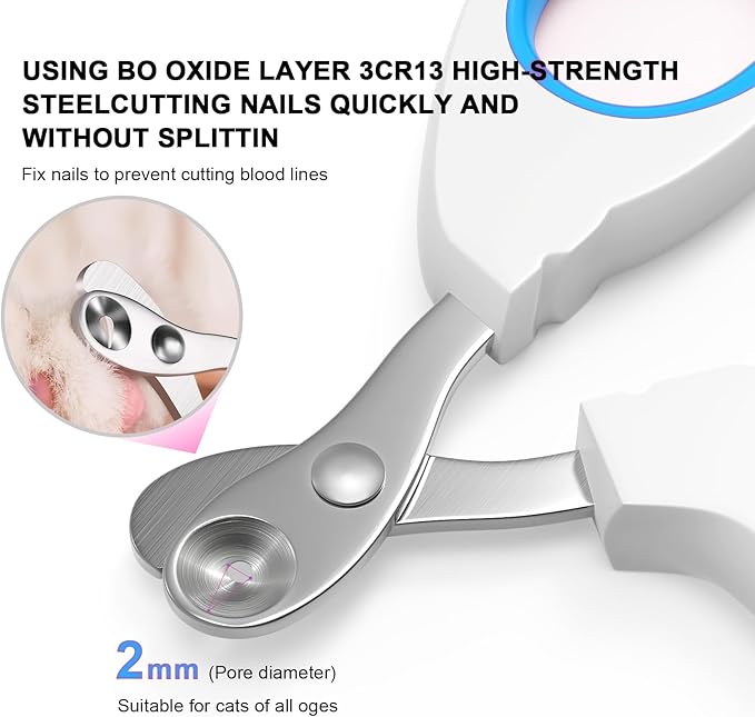 Cat Specific Nail Clipper, Avoiding Excessive Cutting, Suitable for Beginners. It Can Also be Used for Small Animals Such as Birds, Hamsters, Rabbits, Hedgehogs, Ferrets, Guinea Pigs, Etc.