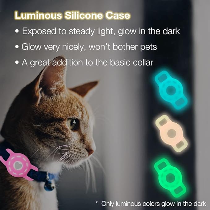 Airtag Holder for Cat, Air Tag Case for Cat Collar and Small Dog Collar