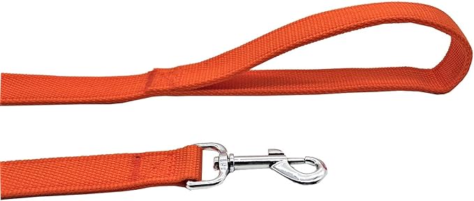 Nylon Dog Leash with 2-Layer, 4 FT/ 6 FT/ 7FT Long, 1 Inch Wide for Medium Large Dogs