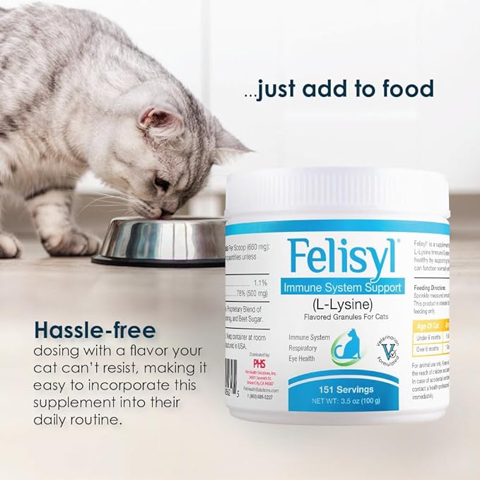 Felisyl Immune System Support(L-Lysine) Granules for Cats 3.5oz(100g)
