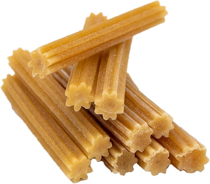 EcoKind Pet Treats Premium Gold Peanut Butter Flavored Churro Chews | All Natural Himalayan Yak Cheese Dog Chew for Small to Large Dogs | Keeps Dogs Busy & Enjoying Indoors & Outdoor Use (5 Sticks)