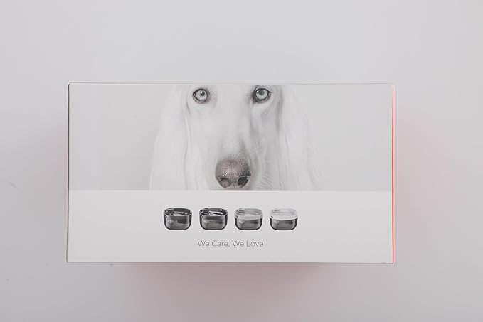 7L/1.8Gal Dog Water Fountain for Large Dog, FEELNEEDY Dog Water Bowl Dispenser Pet Water Fountain, Water Dispenser for Dogs with Ultra Quiet Pump for Multiple Pets with 3 Filters (FN-W05, Clear Blue)