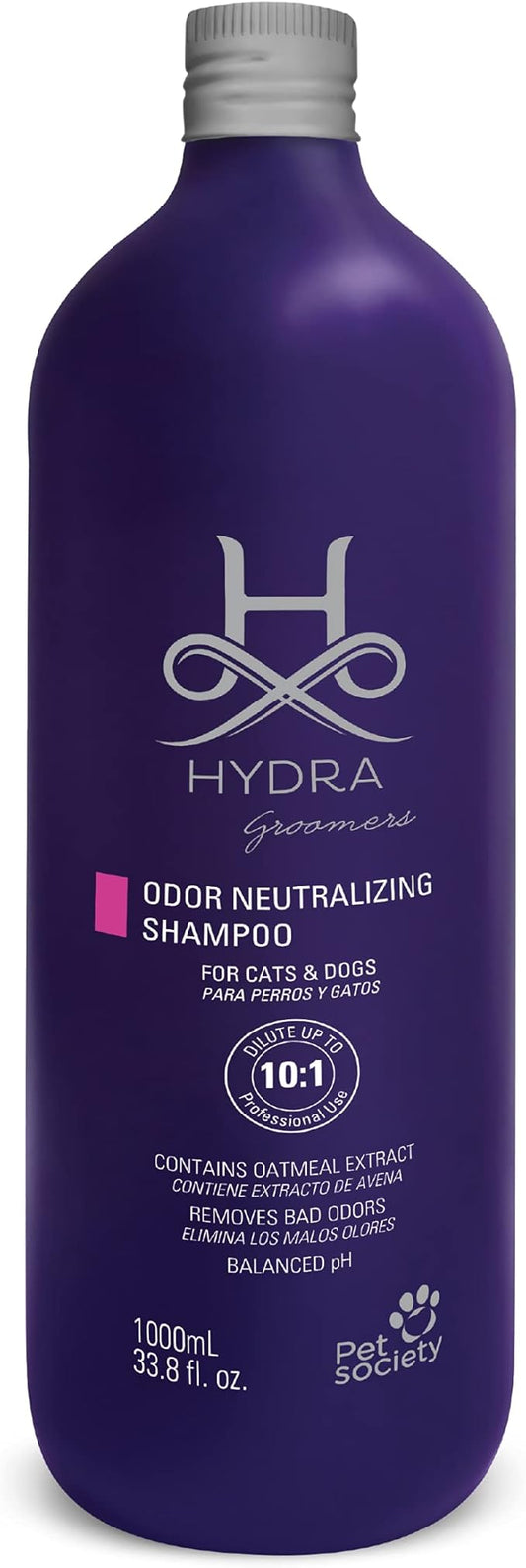 Hydra Professional Odor Neutralizing Shampoo for Dogs and Cats, Pet Shampoo for Removing Odor, Suitable for All Breeds and Hair Types