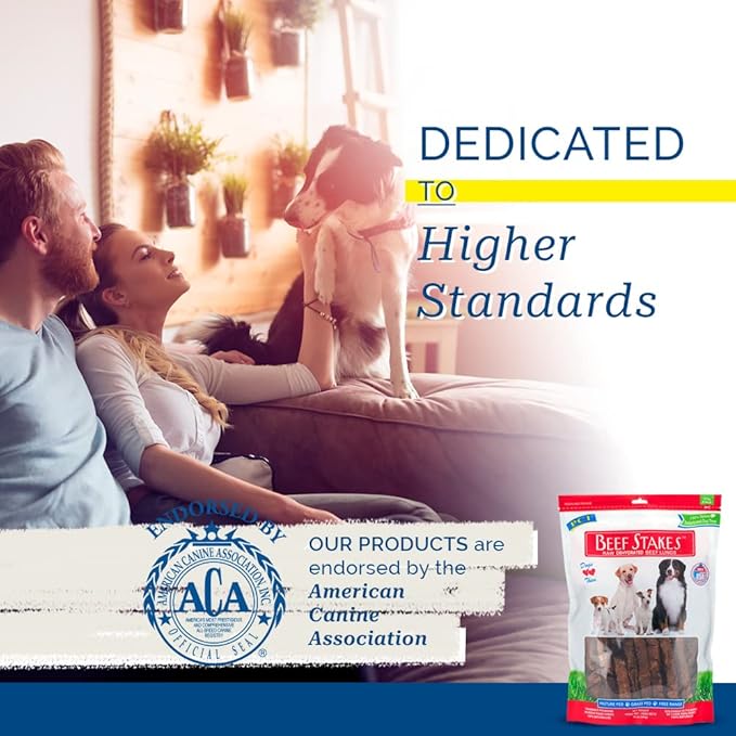 PCI Pet Center, Inc. - Beef Stakes 100% Natural Dog Treat 1lb. Bag