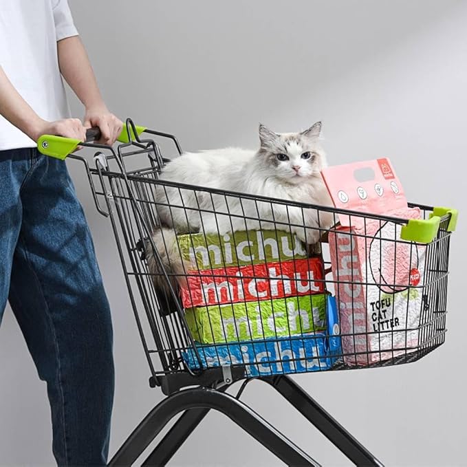 Michu Tofu Cat Litter Natural Clumping Tofu Cat Litter, Fast Clumping and Easily Scoop-able 5.5lb/88oz 5 Scents - Watermelon, 8 Pack