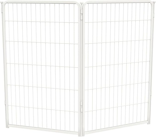 FXW Homeplus Unleashed Indoor Dog Playpen - Stress-Free and Safe Play, Heavy Duty 45 Inch 2 Panels Dog Pen for Large Dogs, White│Patented