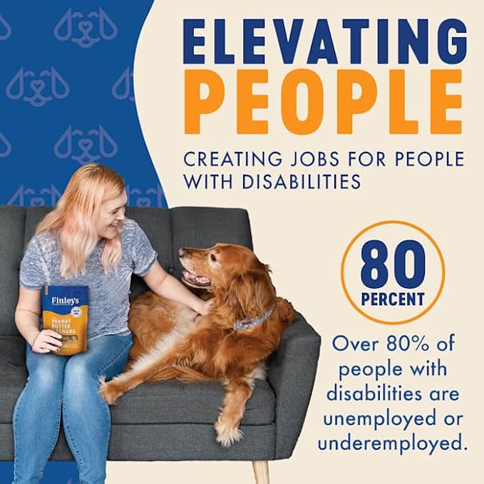 Finley's Peanut Butter & Banana Dog Biscuit Treats, All Natural, Limited Ingredient Dog Treats, 12 Ounce (Pack of 1)