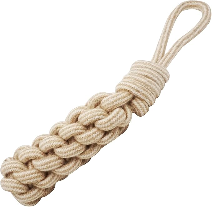 Dog Chew Toys-Puppy Tug Toys-Natural Cotton Rope-Pets Teething Interactive Knots for Small Medium Dog Mutt (Set of 4)
