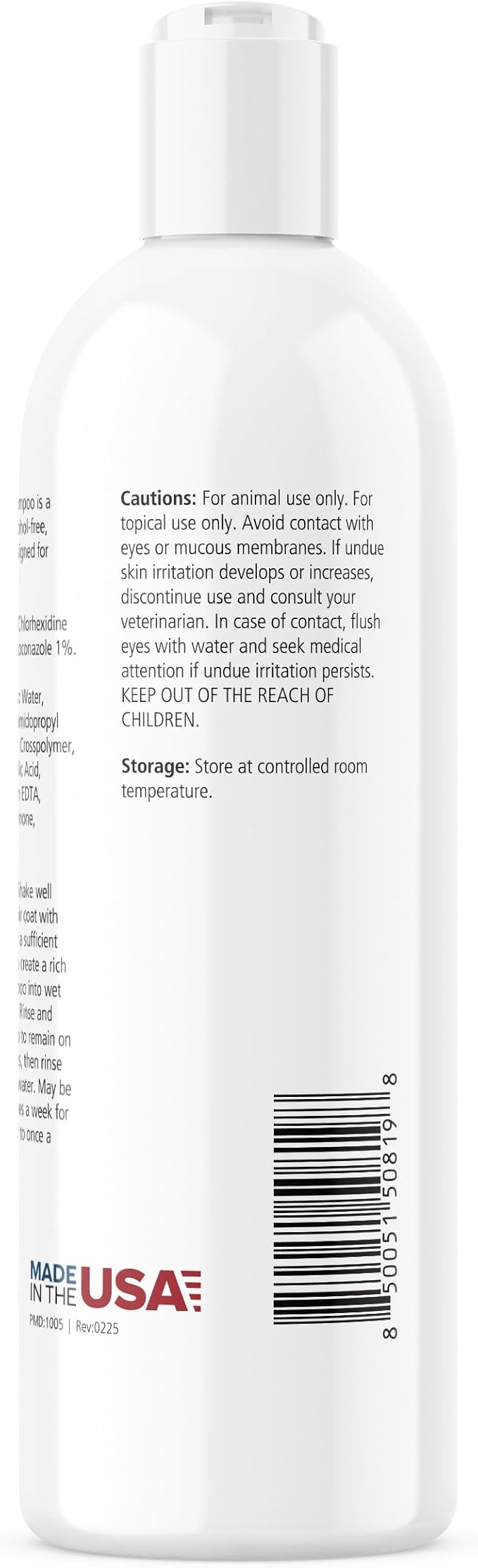 Pet MD Topical Shampoo for Dogs, Cats and Horses - Soap and Paraben Free - 16oz