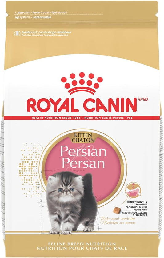 Royal Canin Feline Breed Nutrition Persian Kitten Dry Cat Food, 3 lb Bag