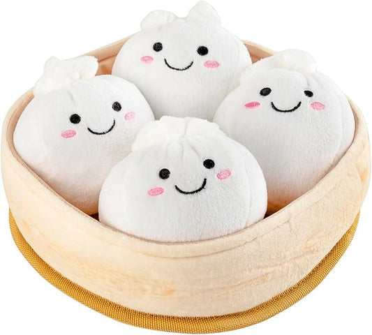 Dog Squeaky Toys, 5-Pack Interactive Dogs Toy, Stuffed Dog Chew Toys, Durable Plush Toy for Puppy, Small, Middle, Large Dogs