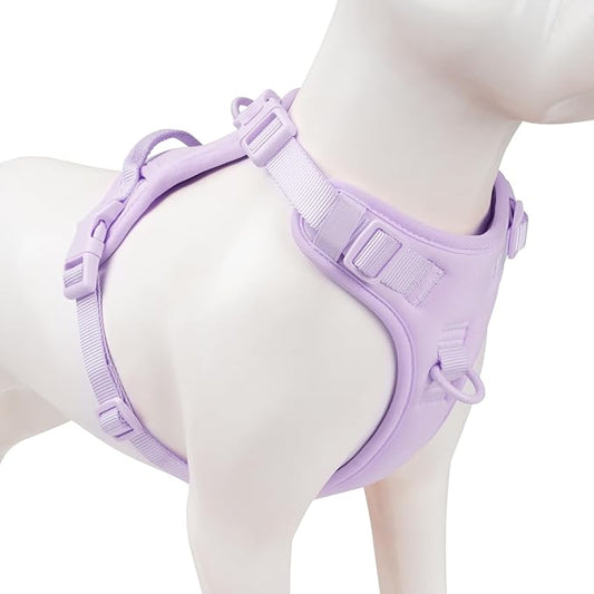 No Pull Dog Harness, Puppy Vest with Front Clip for Small Medium Large Sized Dog(Light Purple,XS)