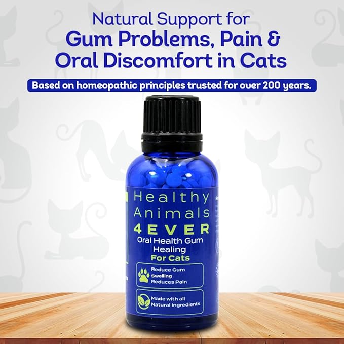 HA4E - Cat Oral Health - Relieves Inflammation, Soothes Pain & Fights Gum Disease - Natural, Non-GMO, Organic, Gluten-Free & Chemical-Free - 300 Tablets