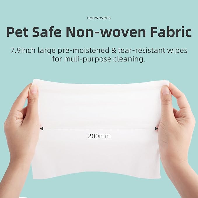 ALL FOR PAWS Pet Wipes - Coconut Vanilla Scent, 100 Wipes (4 Packs) | Ideal for Cats and Dogs, All-Over Clean with Natural Nourishing Ingredients