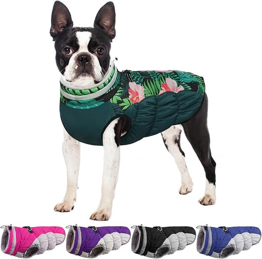 Dog Coats for Small Dogs, Puppy Coat, Warm Winter Jacket, XS Dog Coat with Harness Built in, Waterproof Pet Cold Weather Coats, Puppy Winter Clothes Snowsuit Chihuahua Maltese,XS