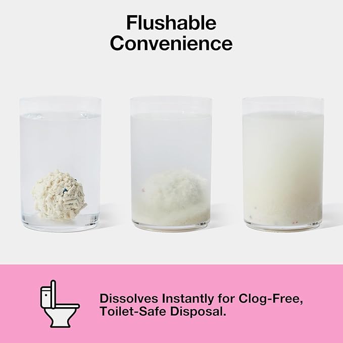 VETRESKA Cherry Blossom Tofu Cat Litter,Natural Kitty Litter Strong Clumping Flushable Cat Litter Pellets Ultra Absorbent,Dust-Free,Low Tracking,Deodorant Tofu Litter Compostable(5.5lb×2bags)