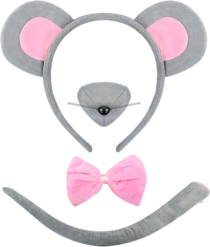 ONEPEACE Halloween Animal Costume Accessory Set for Halloween Party, Birthday, Christmas, Cosplay Animal Fancy Dress up