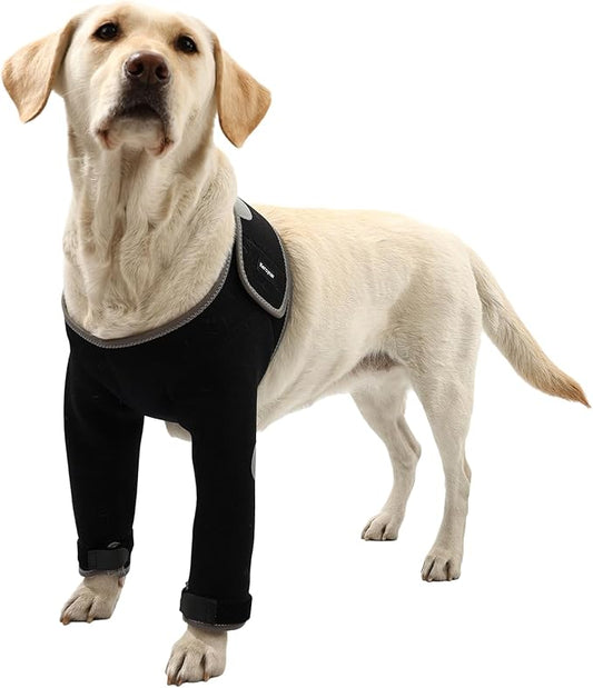 Dog Recovery Sleeves, Cone Collar Alternative, Reflective Material Design Abrasion Resistant Dog Recovery Suit, Washable 3mm Thick and Waterproof, Pets Sleeve Anti Licking Wounds and Keep Dry
