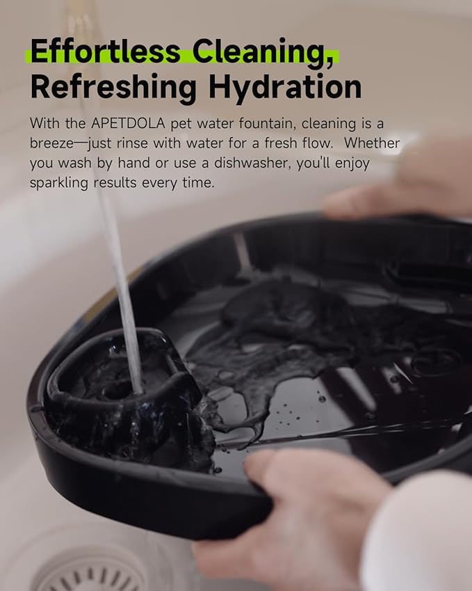 Cordless Cat Water Fountain, 7L Wireless Dog Water Fountain, Battery Operated Pet Water Fountain for Cats Dogs and Multi-Pet Home