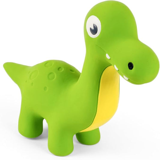 Rexy Dinosaur Latex Soft Chew and Squeak Toy - Food Grade Latex Dog and Puppy Toy