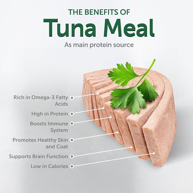 Nature's Protection Wet Dog Food Pouches for Small & Large Breed - High Protein, 24-Pack Soft Dog Food Toppers for Adult Light Coated Dogs (Superior Care - Tuna Fish, 2.46-oz)