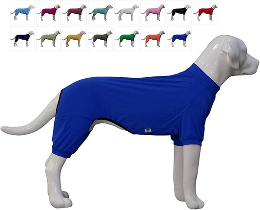 LoveLongLong Dog Jumpsuit with UV Protection and Quick-Dry Fabric for Spring Summer Pet Pajamas Royel Blue XL