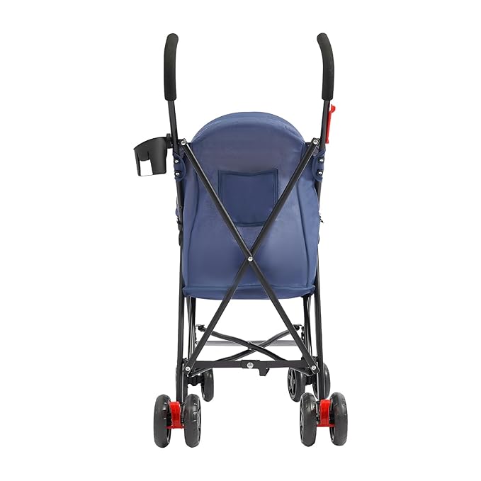 Pet Stroller, Foldable Pet Stroller with Weather Cover, Dog Cat Strolling Cart with 360° Wheels & Brakes for Small and Medium-Sized Dogs or Cats (Blue)