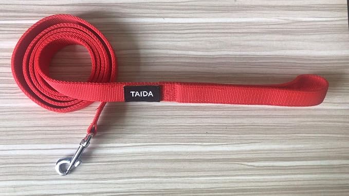 Nylon Dog Leash with 2-Layer, 4 FT/ 6 FT/ 7FT Long, 1 Inch Wide for Medium Large Dogs