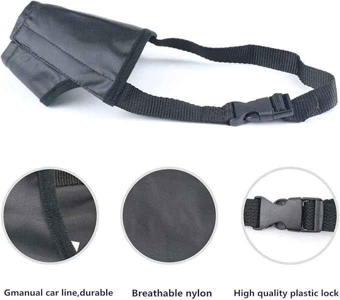 Dog Muzzles Suit - 7PCS Dog Muzzles Adjustable Quick Fit pet Muzzle Prevent from Biting Barking and Chewing for Small Medium Large Dogs (Red #)