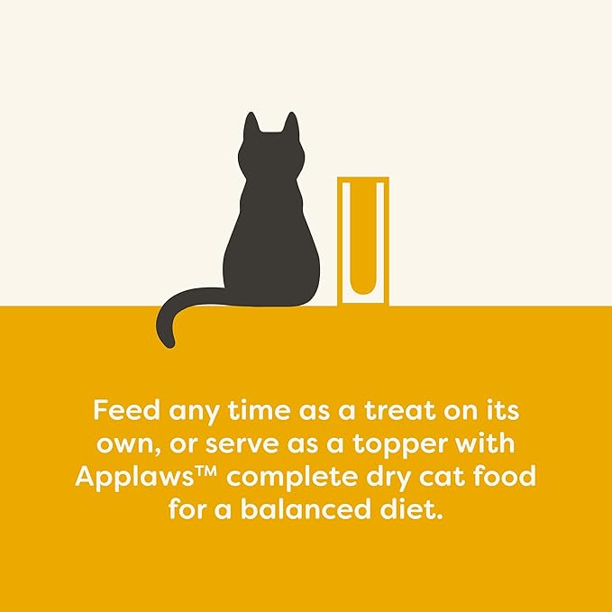 Applaws Lickable Cat Treats, Natural Grain-Free Purée, Made with Limited and Natural Ingredients, No Artificial Additives, Chicken Squeeze Up Cat Treats (24 x 0.5 oz Sachets)
