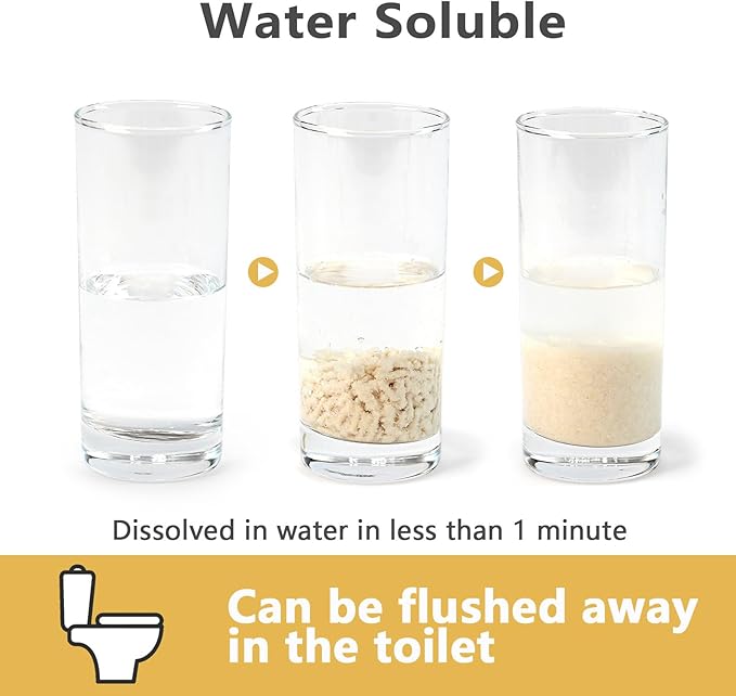 Tofu Cat Litter - Strong Clumping, Ultra Absorbent, Odor Control, Flushable, Low Tracking, Low Dust Tofu Litter Pellets 2 Packs/12LB (Original Flavor)