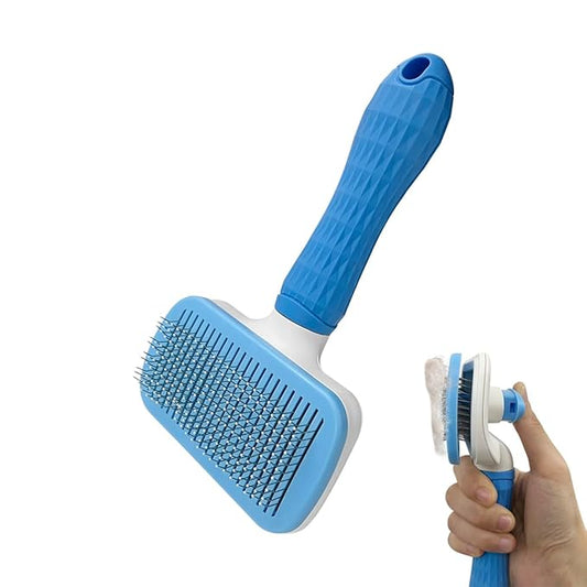 Pet Cleaning Deshedding Brush,Pet Hair Removal Brush for Shedding Massaging Grooming for Small Dogs,Cats,Rabbits(blue)