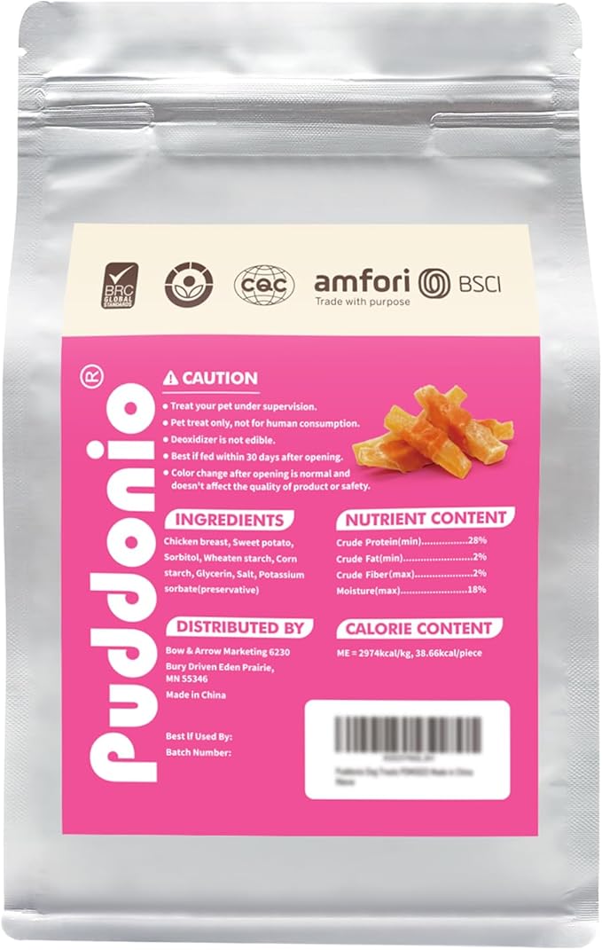 Dog Treats, Chicken Wrapped Sweet Potato Dog Treats, Rawhide Free Healthy Snacks, Soft Chews for Puppy and Small Dogs, 14 oz