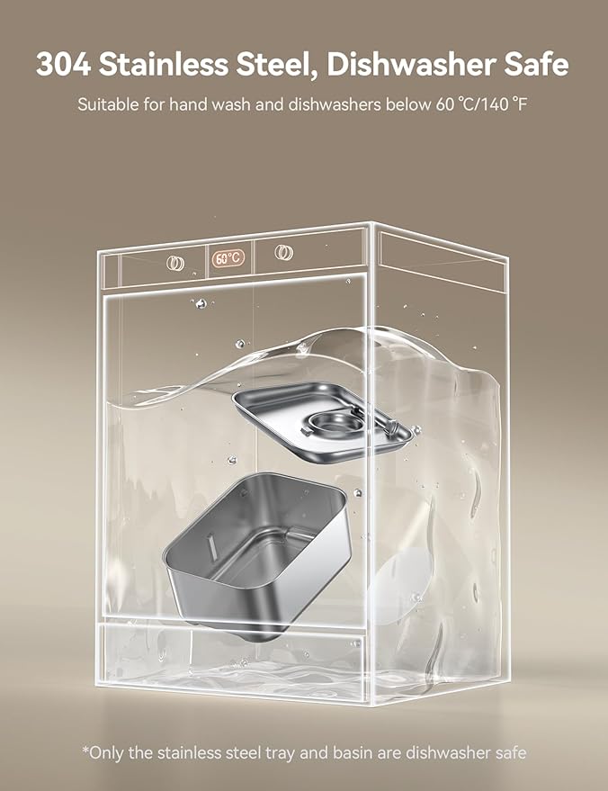 FEELNEEDY 3 Gal Stainless Steel Dog Water Fountain for Large Dog, Pet Water Fountain, Dog Water Bowl Dispenser with Water Level Window, Super Quiet for S-L Dogs and Multi-Pet, Easy to Clean(FN-W13)