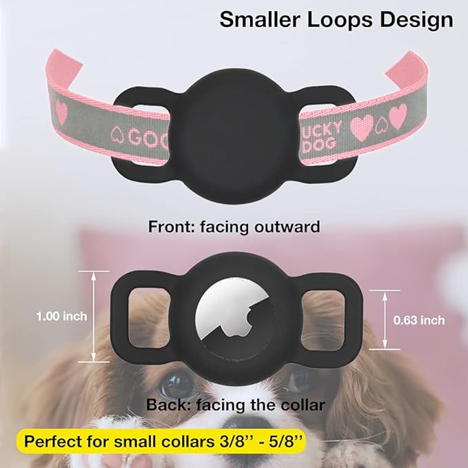 Airtag Holder for Cat, Air Tag Case for Cat Collar and Small Dog Collar
