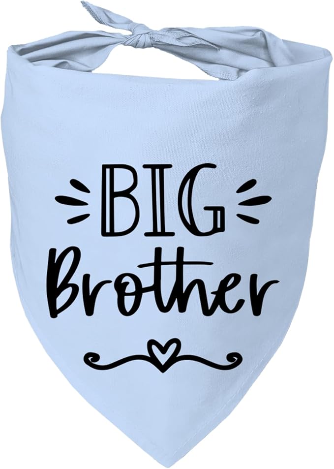 Big Brother Dog Bandanas, Pet Dog Triangle Scarf for Small Medium Large Pet, Baby Announcement Dogs Bandana Pets Scarf (Big Brother)