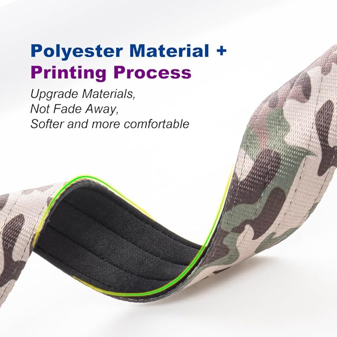 TSPRO Premium Dog Collars Tactical Dog Collar with Handle and Heavy Duty Quick-Release Metal Buckle Durable Thick and Adjustable for Medium to Large Dogs (Military Green M)