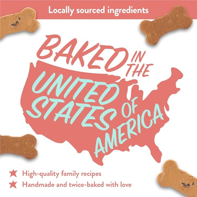 Portland Pet Food Company Apple & Mint Dog Treats Healthy Biscuits for Small Medium & Large Dogs - Grain-Free, Human-Grade, All Natural Dog Cookies, Snacks & Training Treats - Made in The USA - 5 oz