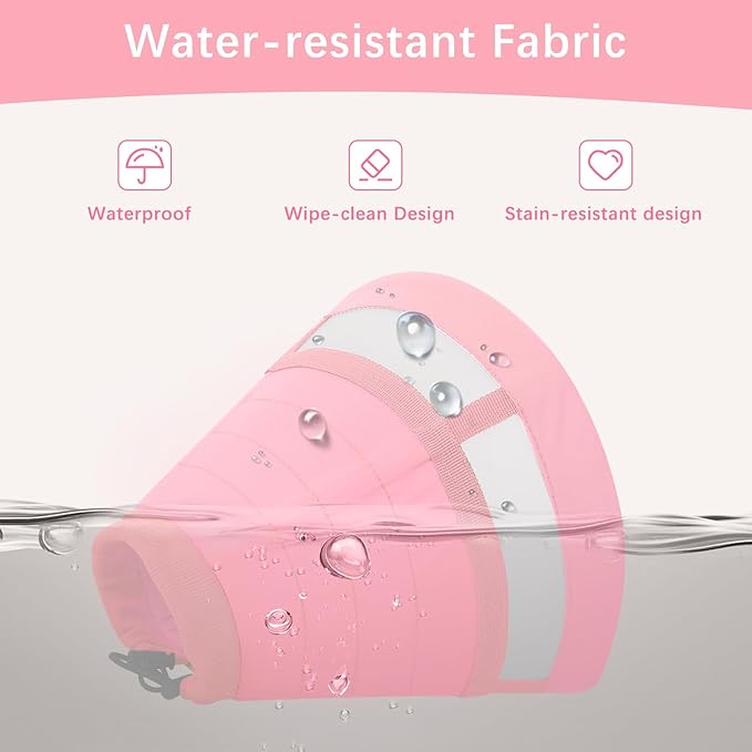 ASENKU Dog Cone Collar, Soft Adjustable Cone for Dogs to Stop Licking, Lightweight Recovery Dog Cone After Surgery, Pet E-Collar for Small, Medium & Large Dogs (Pink, XL)