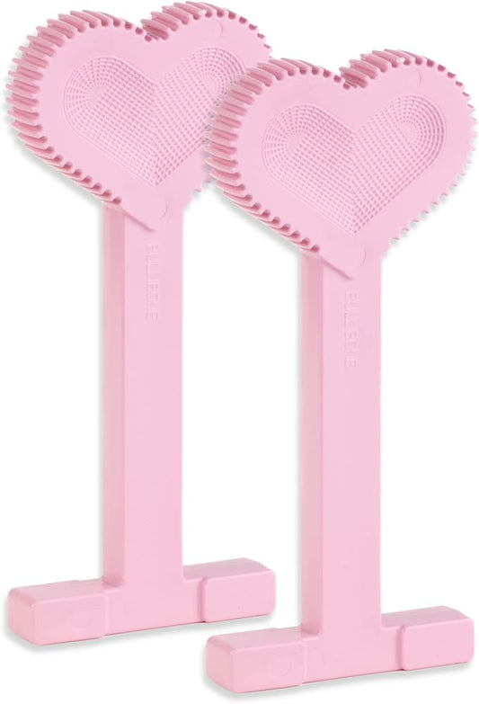 Bullibone Nylon Dog Chew Toy Nylon Bone - Improves Dental Hygiene, Easy to Grip Bottom, and Permeated with Flavor (Peppermint, Large - 2 Pack)