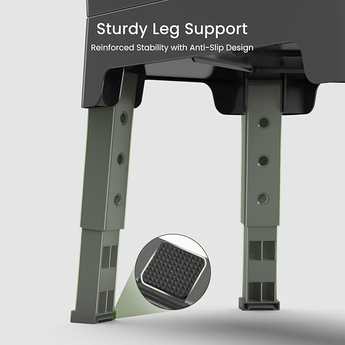 KPWACD 4-in-1 Elevated Slow Feeder Dog Bowls, 4 Height Adjustable Mess Proof Raised Dog Bowl Stand with Licking Plate, 2 Stainless Steel Doggy Food Bowl & Slow Feeder for Large Medium Small Pets