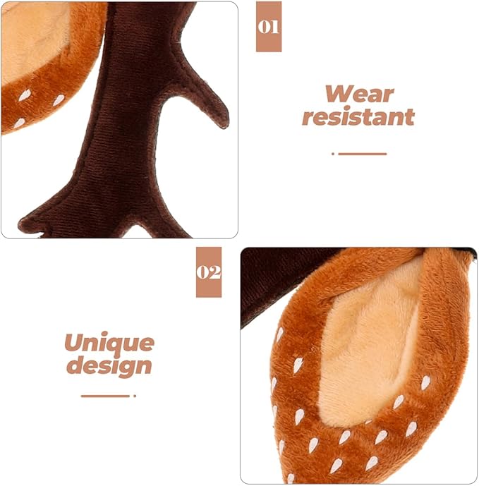 Christmas Halloween Pet Headband for Dog Cat Pet Elastic Band Adjustable,Costume Accessory for Cats and Kittens Comfortable Non-deformable for Holiday Season and Photography - Size L