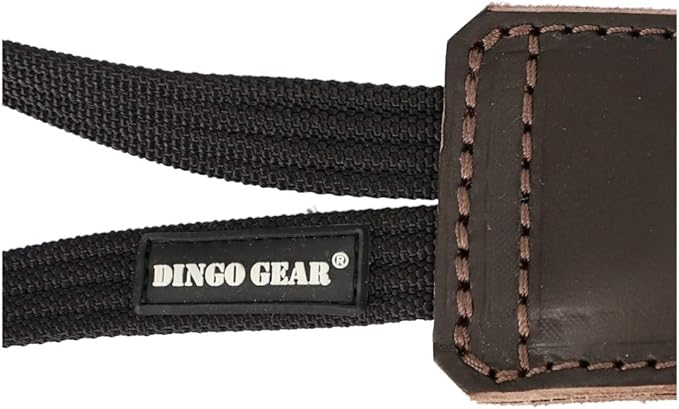 Dingo Gear Brown Grain Leather Dog Toy for bite Training, Handmade for Strong Dogs, 11in 0.16 kg