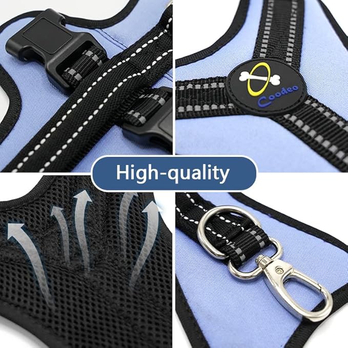 Coodeo Dog Lift Harness, Full Body Support & Recovery Sling, Pet Rehabilitation Lifts Vest for Old Dog with Arthritis Walk(Bule,XL)